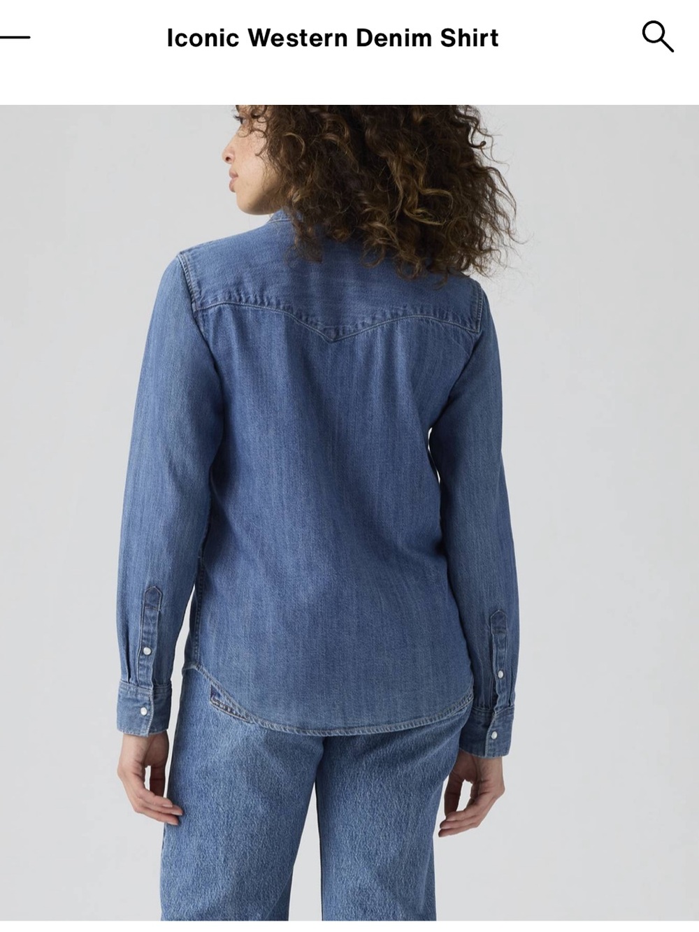 Levi’s Iconic Western Denim Shirt. M. - Picture 11 of 11